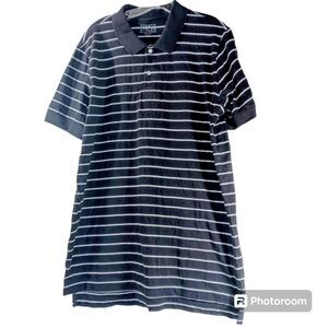 Simply Styled Men's Black Striped Polo Shirt XLT
